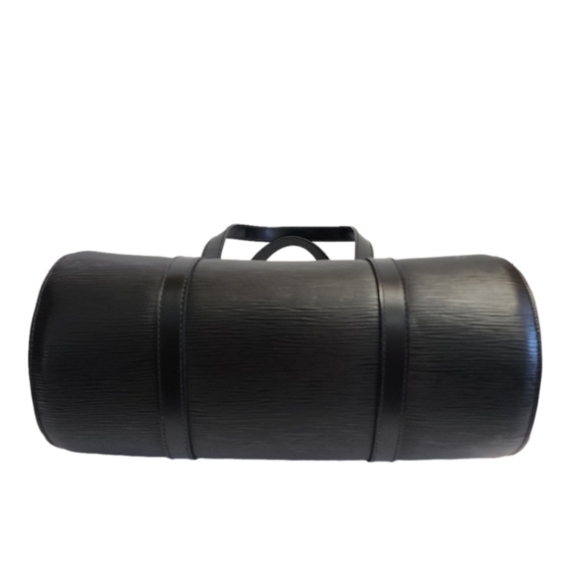 MI 1025 Authentic noir epi leather Louis Vuitton soufflot bag with pouch - Picture 5 of 12